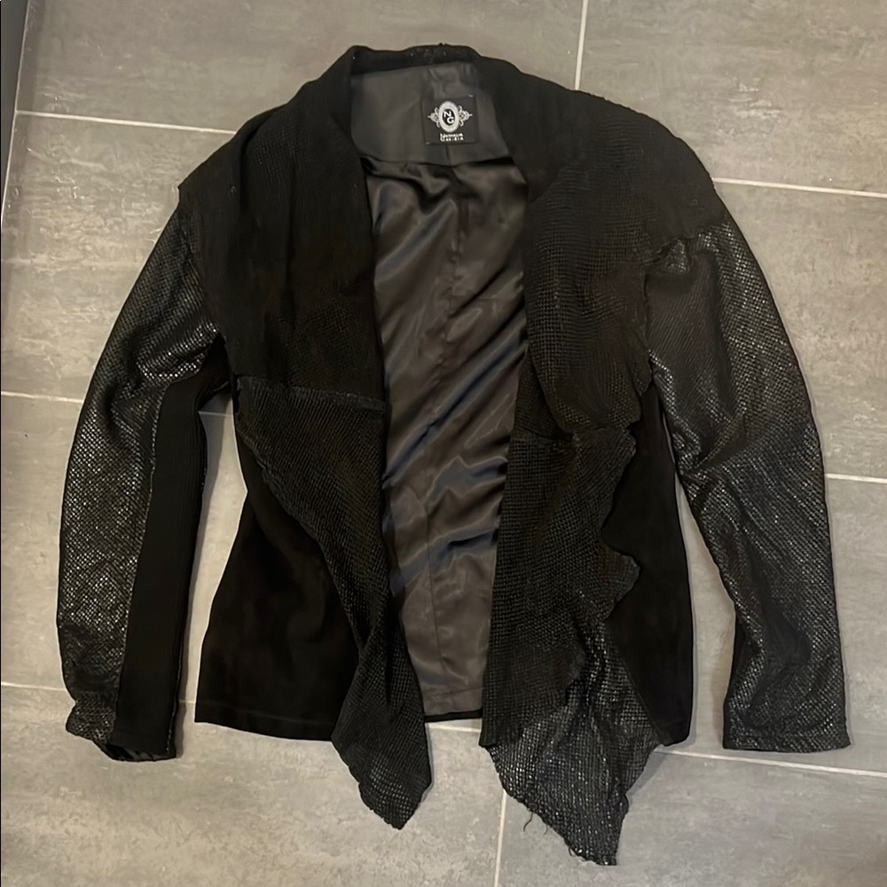 Black Leather Jacket - Nathalia Gaviria